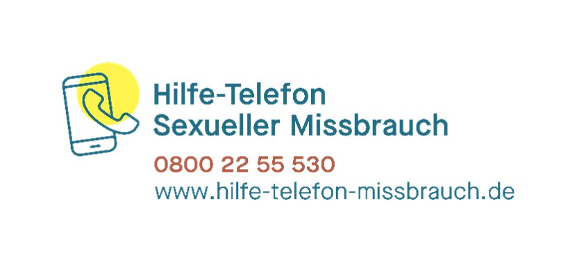 Abbildung des Hilfeportal Logos inklusive Telefonnummer: 0800 22 55 530.